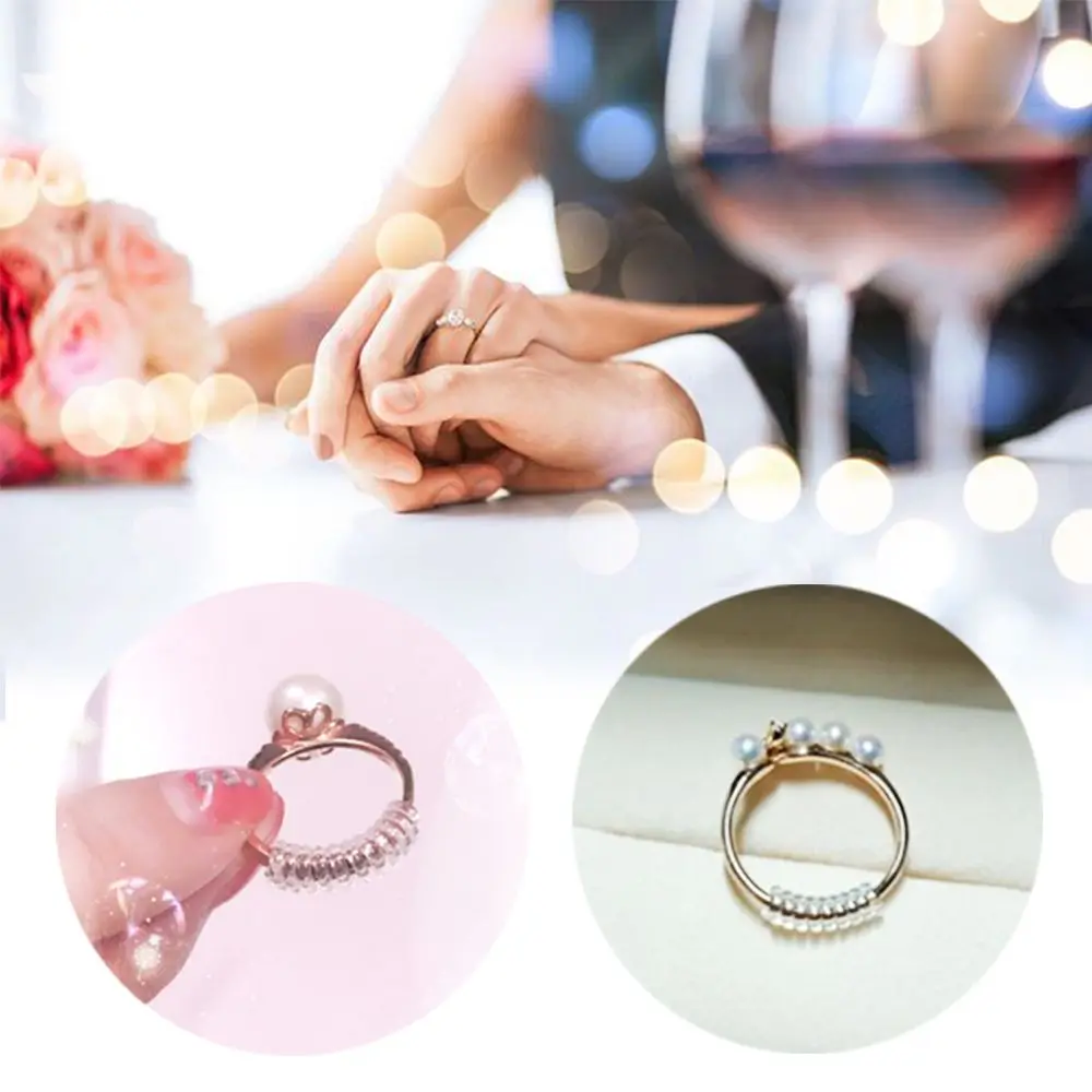 Spiral Resizing Tools Clear Spring Coil Shell Hard Guard Tightener Reducer Ring Size Adjuster Ring Jewelry Guard
Spiral Resizing Tools Clear Spring Coil Shell Hard Guard Tightener Reducer Ring Size Adjuster Ring Jewelry Guard