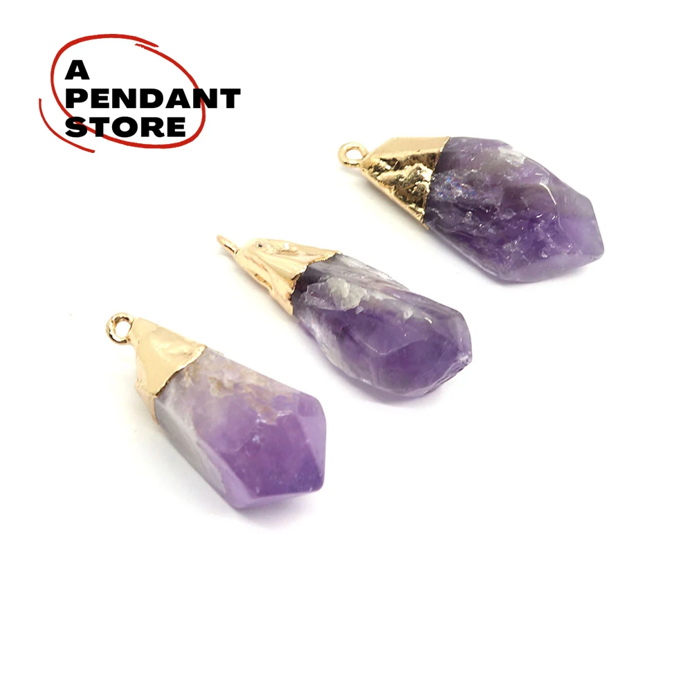 New Natural Stone Irregular Amethyst Pendant Charm DIY Necklace Earrings Fashion Women's Boutique Jewelry Accessories 15-50mm
New Natural Stone Irregular Amethyst Pendant Charm DIY Necklace Earrings Fashion Women's Boutique Jewelry Accessories 15-50mm
