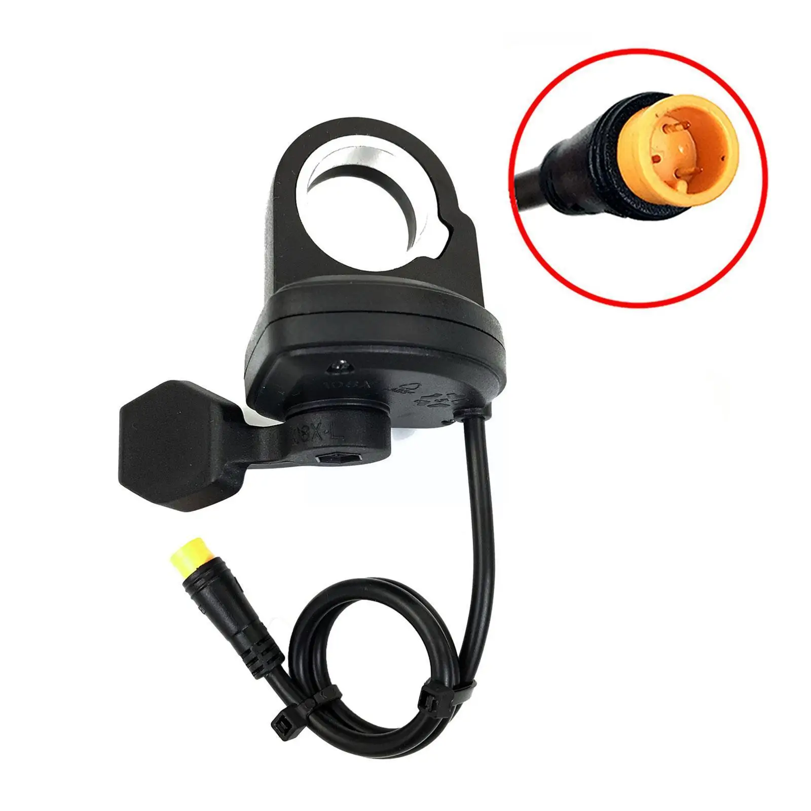 Bicycle Thumb Throttle 108X Left Right E-bike Trigger Waterproof Throttle SM 3-pin Connector Plastic Finger Black W3G0
Bicycle Thumb Throttle 108X Left Right E-bike Trigger Waterproof Throttle SM 3-pin Connector Plastic Finger Black W3G0