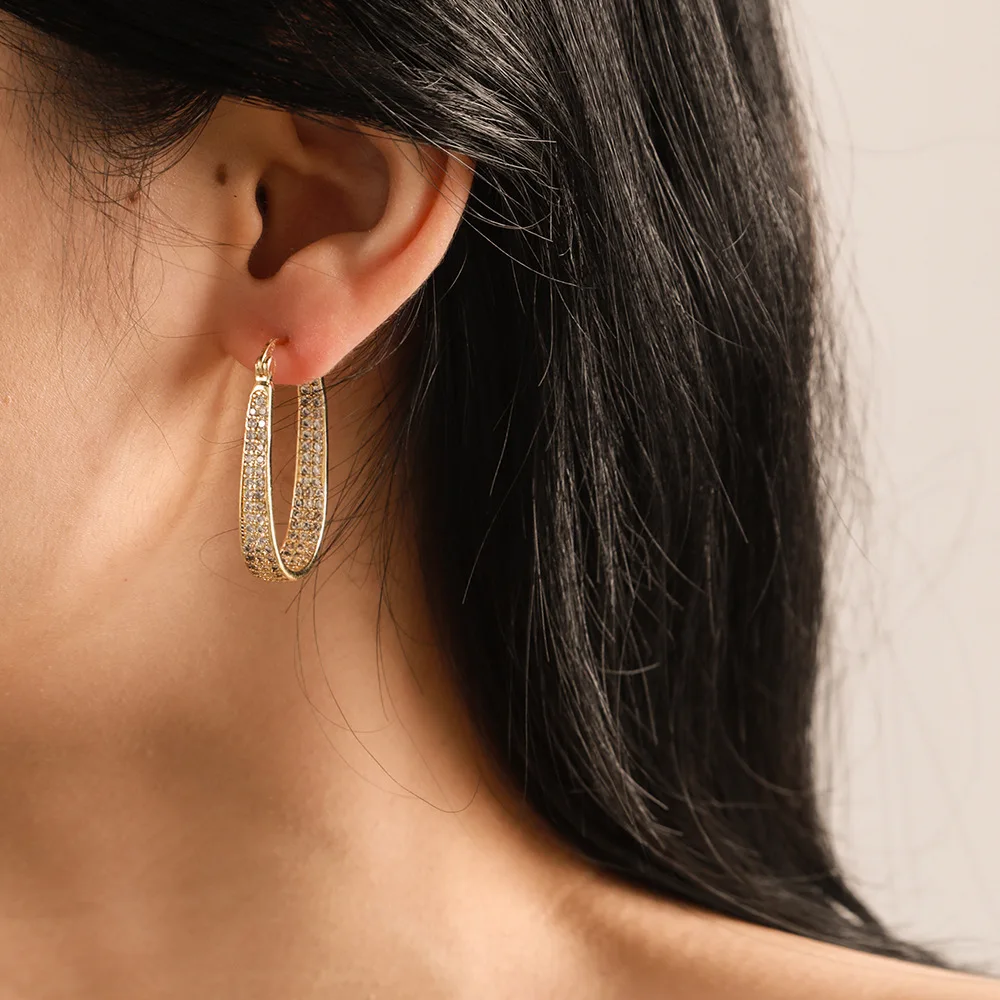 Vintage Gold U Ear Hoops Charming Women Real Copper Gold Plated Colorful Zirconia Earring Buckles Fashion Jewelry
Vintage Gold U Ear Hoops Charming Women Real Copper Gold Plated Colorful Zirconia Earring Buckles Fashion Jewelry