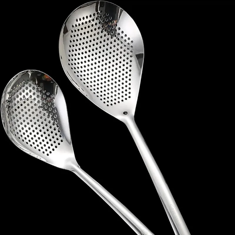 

304 Stainless Steel Skimmer Strainer Ladle Spoon Colander Mesh Deep Fryer Oil Frying Scoop Noodles Dumpling Sieve Kitchen Tools