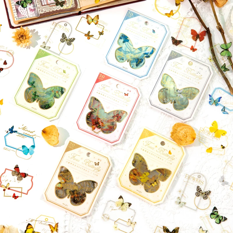 30pcs Butterfly Stickers Vintage Dialog Sticker DIY Hand Account Decoration Stickers Flakes Diary Bullet Journaling supplies
30pcs Butterfly Stickers Vintage Dialog Sticker DIY Hand Account Decoration Stickers Flakes Diary Bullet Journaling supplies