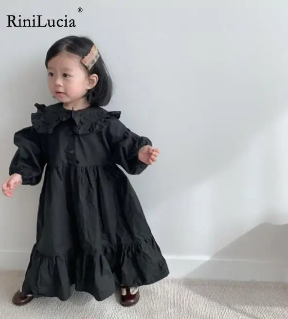 RiniLucia Spring Kids Dresses for Girls Solid Korean Style Ruffle Girls Puff Sleeve Peter Pan Collar Party Princess Dresses 
RiniLucia Spring Kids Dresses for Girls Solid Korean Style Ruffle Girls Puff Sleeve Peter Pan Collar Party Princess Dresses