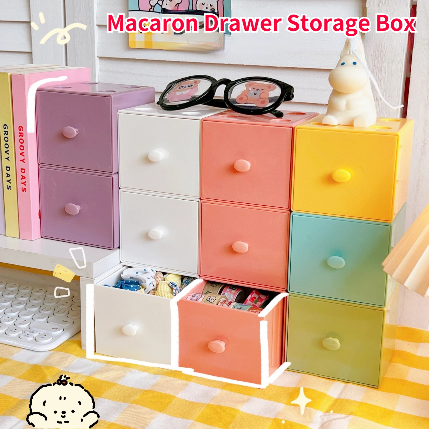 Stackable Macaron Square Storage Box Organizer Container Combination Building Block Storage Box Cosmetics Jewelry Storage Box
Stackable Macaron Square Storage Box Organizer Container Combination Building Block Storage Box Cosmetics Jewelry Storage Box