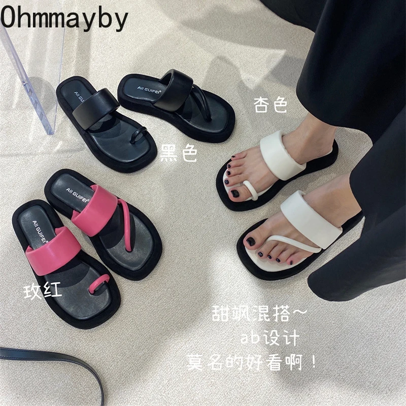2022 Summer Platform Women Slipper Fashion Flat Heel Clip Toe Slip On Flip Flop Outdoor Casual Beach Slides
2022 Summer Platform Women Slipper Fashion Flat Heel Clip Toe Slip On Flip Flop Outdoor Casual Beach Slides