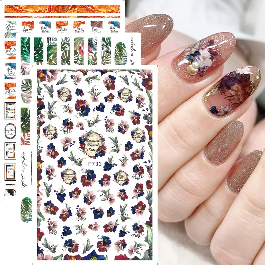 2022 New Nail Stickers Spring and Summer Fresh Color Flowers and Green Leaves Natural 3D Nail Stickers
2022 New Nail Stickers Spring and Summer Fresh Color Flowers and Green Leaves Natural 3D Nail Stickers