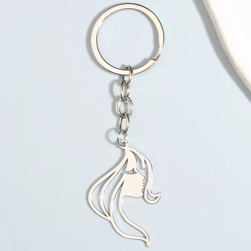 Metal Keychain Girls Portrait Key Ring Sculpture Key Chains Souvenir Gifts For Women Handbag Accessorie Handmade Jewerly Gifts
Metal Keychain Girls Portrait Key Ring Sculpture Key Chains Souvenir Gifts For Women Handbag Accessorie Handmade Jewerly Gifts