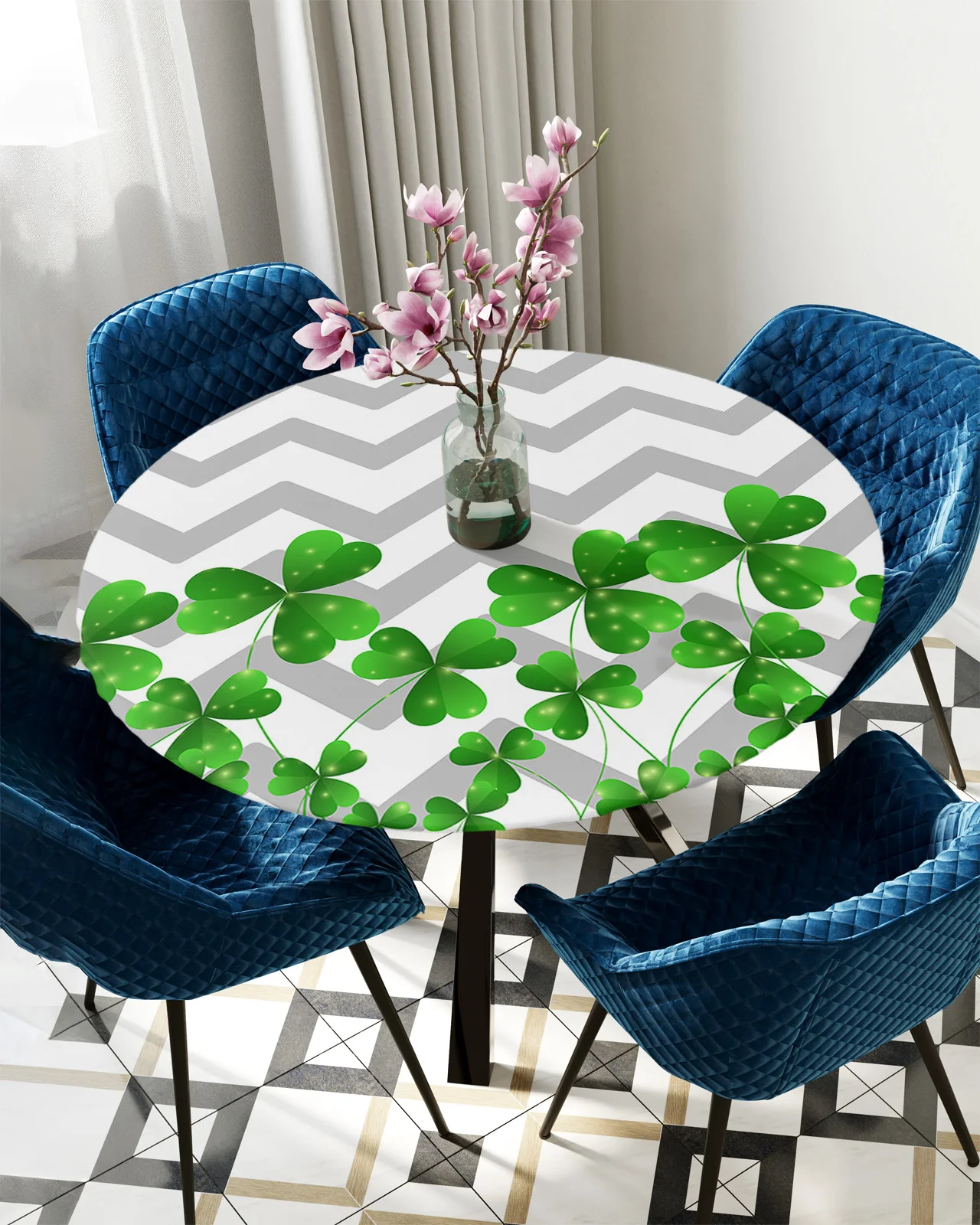 Clover Gray Ripple Geometric Round Rectangular Table Cover Waterproof Elastic Tablecloth For Kitchen Table Cloth Home Decoration
Clover Gray Ripple Geometric Round Rectangular Table Cover Waterproof Elastic Tablecloth For Kitchen Table Cloth Home Decoration