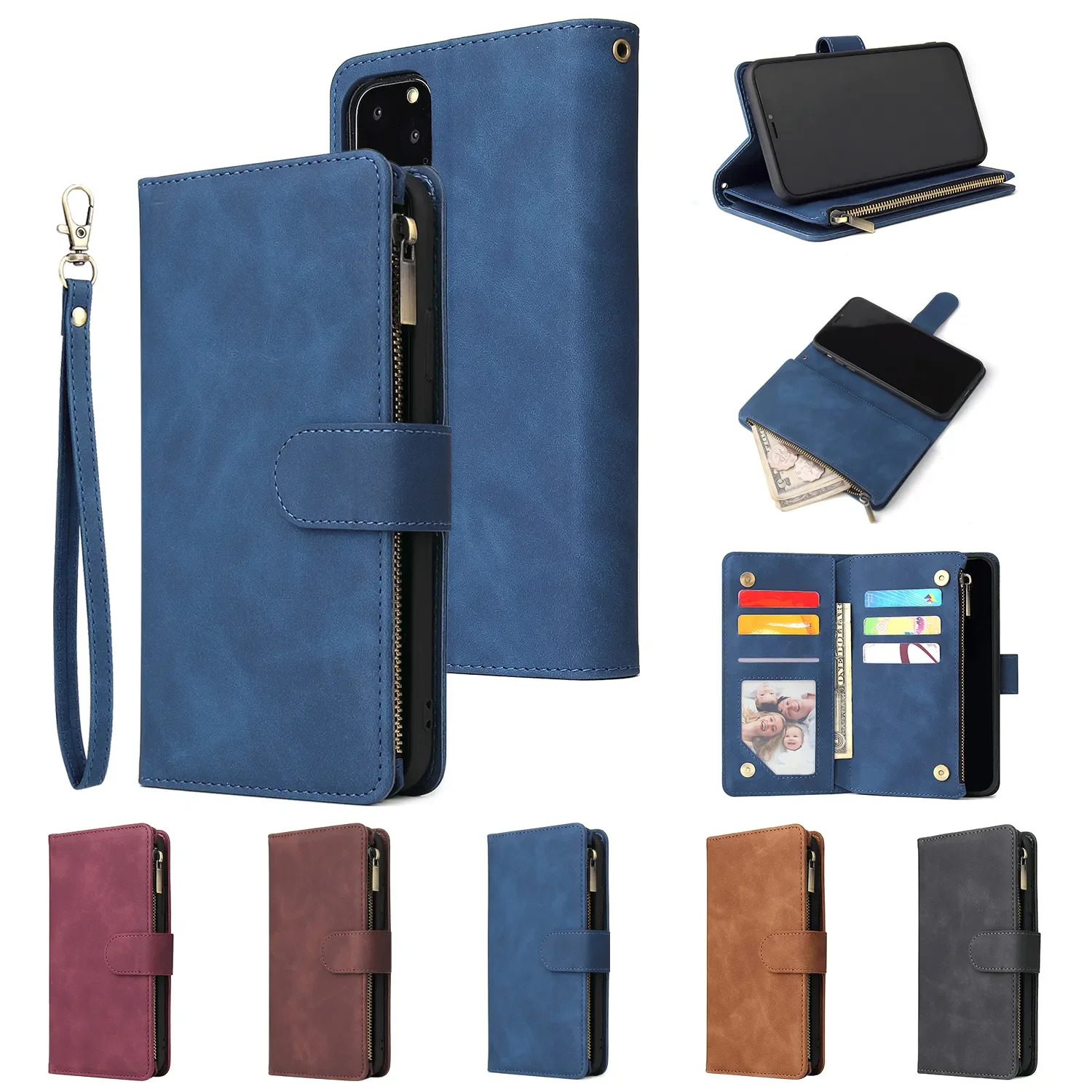 Card Slots Case for iPhone 14 13 12 11 Pro Max Wallet Case Zipper Flip Leather For iPhone 6 6S 7 8 Plus X XS Max XR SE2022
Card Slots Case for iPhone 14 13 12 11 Pro Max Wallet Case Zipper Flip Leather For iPhone 6 6S 7 8 Plus X XS Max XR SE2022