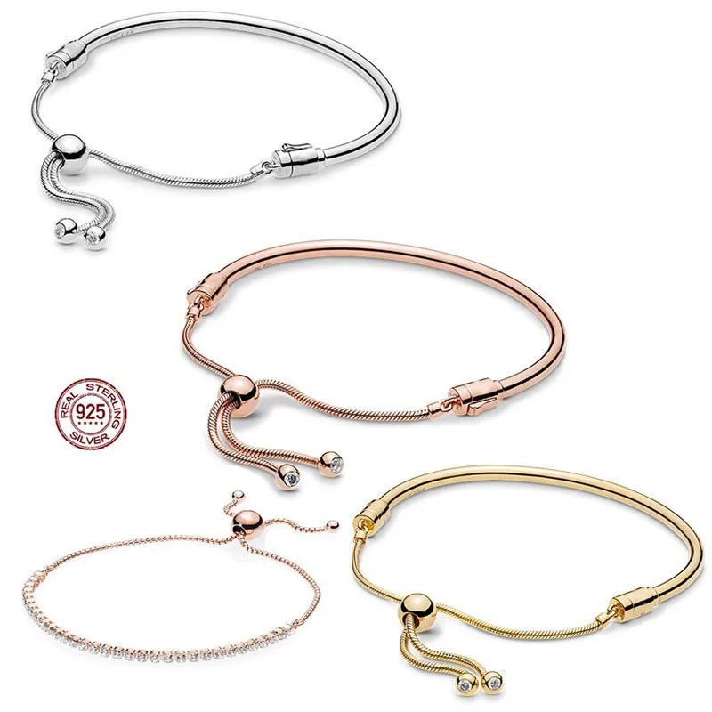 New Fashion 925 Jewelry Snake Bone Bracelet Adjustable Sterling Silver Bracelet Fit Original Charm Bead Making DIY Jewelry
New Fashion 925 Jewelry Snake Bone Bracelet Adjustable Sterling Silver Bracelet Fit Original Charm Bead Making DIY Jewelry