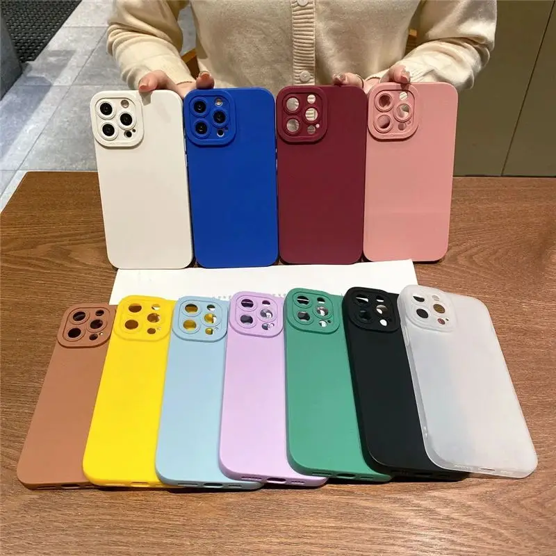Colorful Thin Soft Silicone Case For iPhone 14 13 12 Mini 11 Pro Max 7 8 Plus X S XR XS SE 2 Matte Candy Cover Camera Protection
Colorful Thin Soft Silicone Case For iPhone 14 13 12 Mini 11 Pro Max 7 8 Plus X S XR XS SE 2 Matte Candy Cover Camera Protection