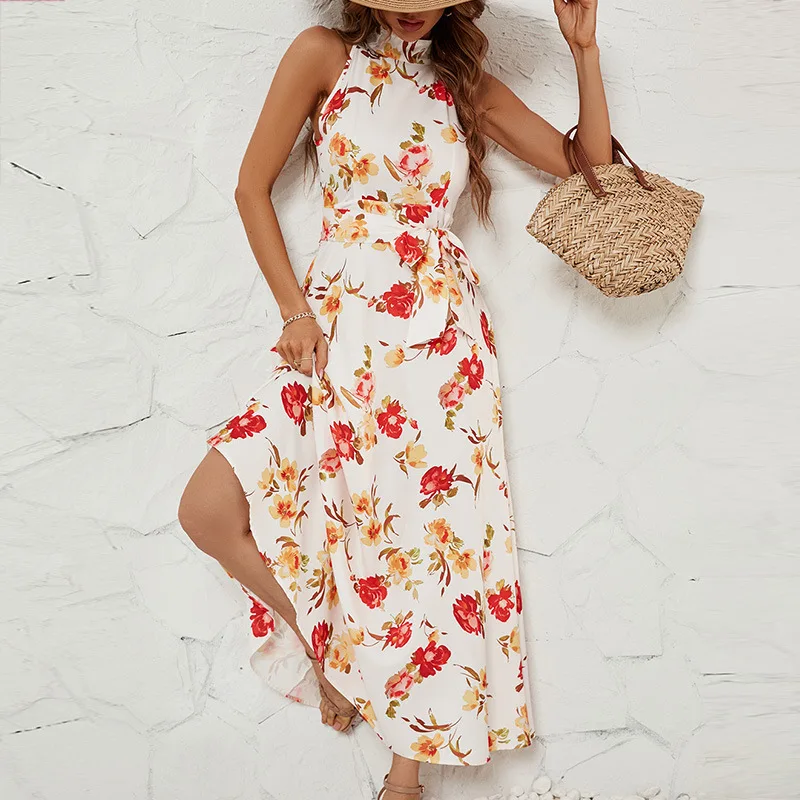Summer Printed Fashion Style High Neck Waist Tie Patten Boho Dress For Women Beach Coverups Bathroom 2023 Swim Wear Polyester
Summer Printed Fashion Style High Neck Waist Tie Patten Boho Dress For Women Beach Coverups Bathroom 2023 Swim Wear Polyester