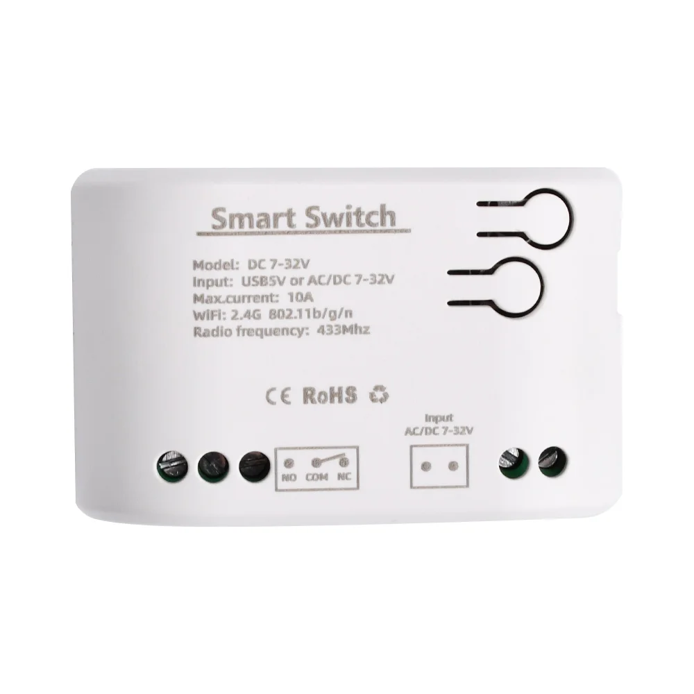 DC5V DC12V DC24V Wifi Relay Module for eWeLink APP Remote Control Self-lock Wireless Delay Relay for Smart Intelligent Home
DC5V DC12V DC24V Wifi Relay Module for eWeLink APP Remote Control Self-lock Wireless Delay Relay for Smart Intelligent Home