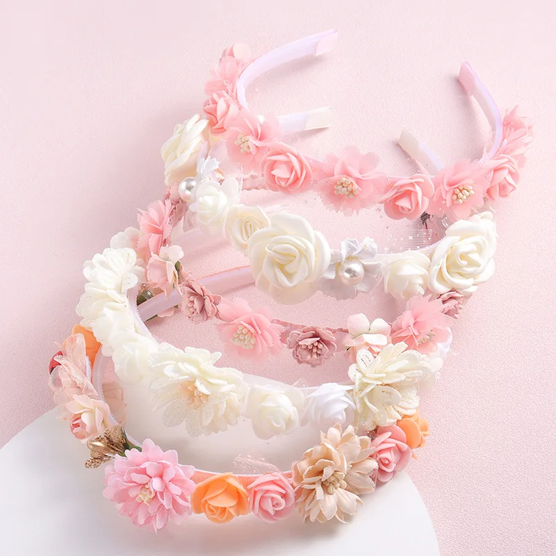 Artificial Flower Hairbands for Girls Trendy Pearl Cute Kids Headband Flowers Wreath Crown Party Headwear Hair Accessories 1pc
Artificial Flower Hairbands for Girls Trendy Pearl Cute Kids Headband Flowers Wreath Crown Party Headwear Hair Accessories 1pc
