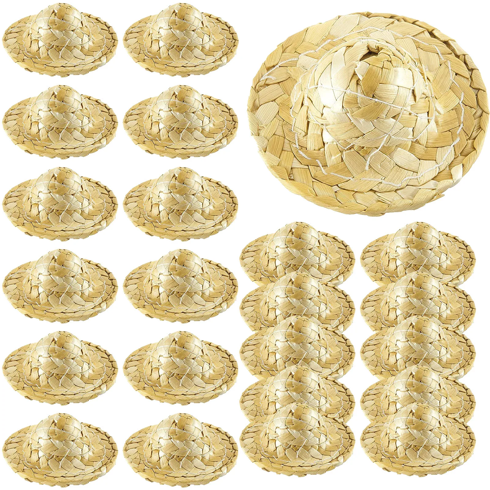 24PCS Dollhouse Miniature Straw Hat Mini Doll Hat Doll House Ornament DIY Craft Doll Straw Hat Hand Weaved Dollhouse Accessories
24PCS Dollhouse Miniature Straw Hat Mini Doll Hat Doll House Ornament DIY Craft Doll Straw Hat Hand Weaved Dollhouse Accessories