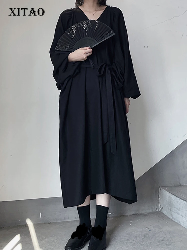 XITAO Solid Casual Dress Women Korea 2022 Autumn New Personality Fashion Loose V-neck Batwing Sleeve Mid-calf Dress ZY7476
XITAO Solid Casual Dress Women Korea 2022 Autumn New Personality Fashion Loose V-neck Batwing Sleeve Mid-calf Dress ZY7476
