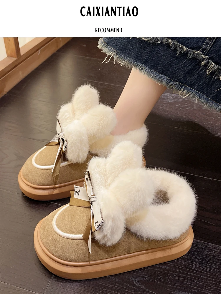 

Женские зимние ботинки на плоской подошве, женские ботинки, зимняя обувь с круглым носком, роскошная дизайнерская Дамская резиновая обувь в стиле "Лолита", 2023