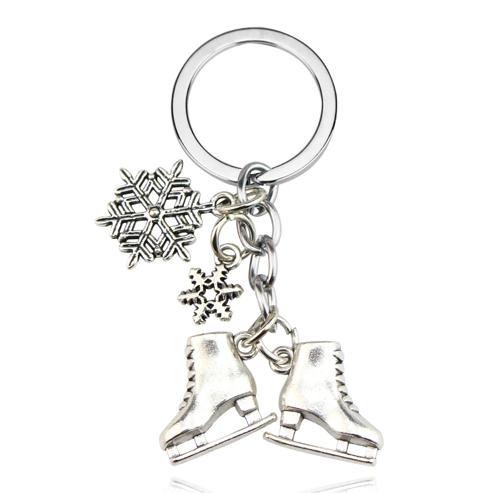 2022 Fashion 1pc Silver Color Ice Skates Snowflake Pendant Key Ring Skating Key Chain Keychain Jewelry For Winter Gifts
2022 Fashion 1pc Silver Color Ice Skates Snowflake Pendant Key Ring Skating Key Chain Keychain Jewelry For Winter Gifts