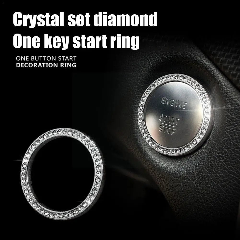 Car One-Click Engine Start Stop Switch Button Cover Rhinestone Cover Protector Hand-set Crystal Decoration Sticker Ring M4M0
Car One-Click Engine Start Stop Switch Button Cover Rhinestone Cover Protector Hand-set Crystal Decoration Sticker Ring M4M0