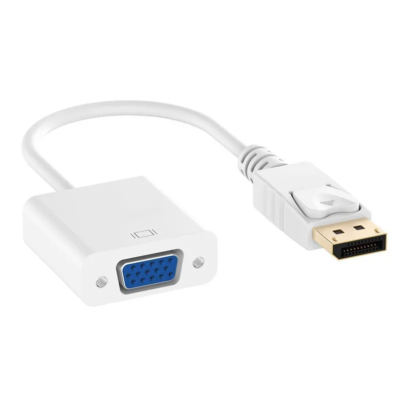 

Кабель-переходник Displayport в VGA, большой dp-vga-переходник «штырь-гнездо» для ПК, ноутбука, проектора монитора HDTV