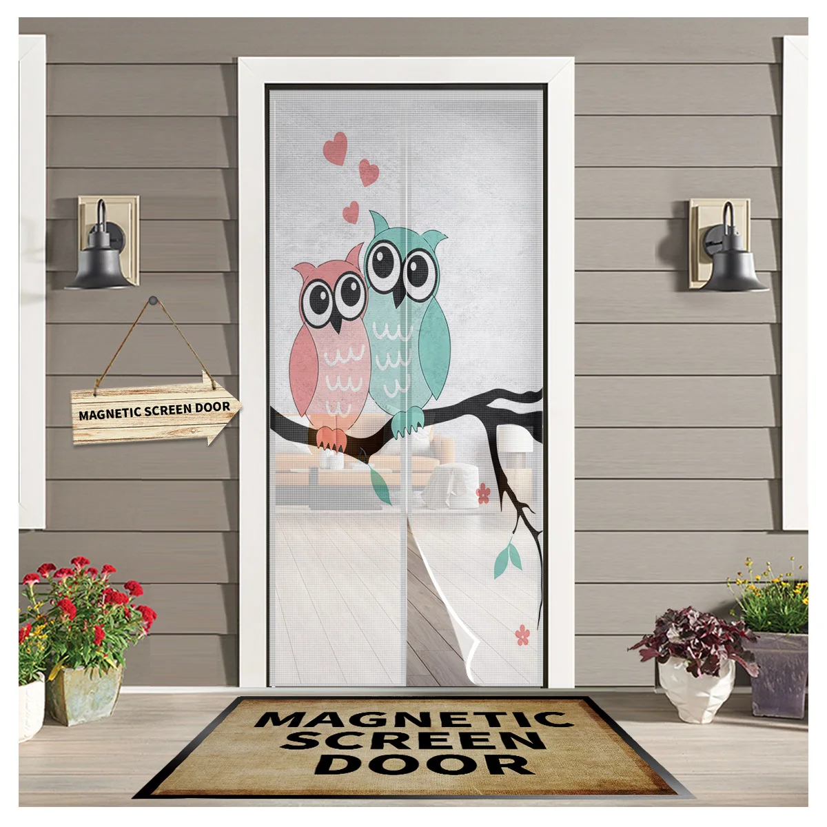 Owl Branch Cartoon Cute Kitchen Door Curtain Anti-mosquito Door Net Mesh Insect Screen Door Curtains for Living Room
Owl Branch Cartoon Cute Kitchen Door Curtain Anti-mosquito Door Net Mesh Insect Screen Door Curtains for Living Room