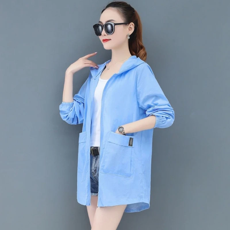 New Summer Women Sun-Protective Clothing Female Windbreaker Quick Dry Jacket Ladies Outdoor Sports Coats Waterproof Jacket A16
New Summer Women Sun-Protective Clothing Female Windbreaker Quick Dry Jacket Ladies Outdoor Sports Coats Waterproof Jacket A16