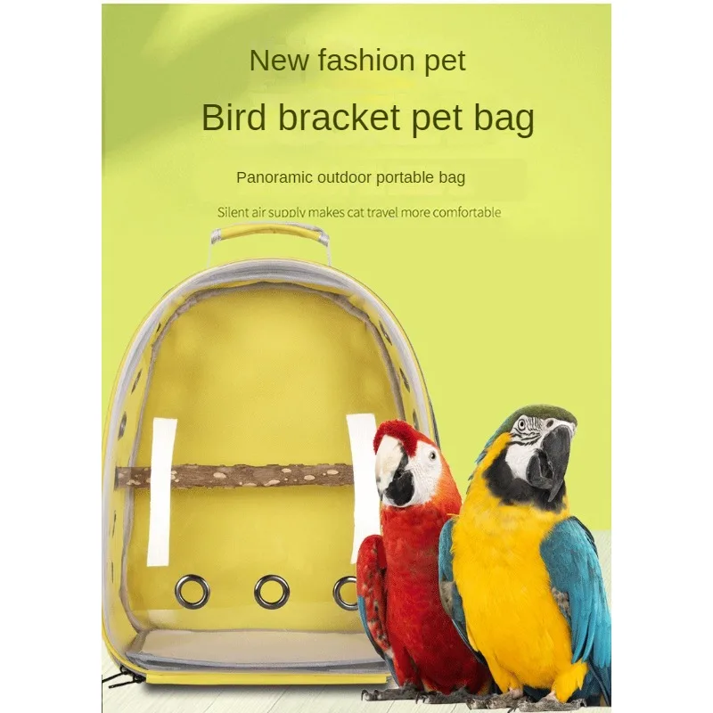 Mo Pet Bird Parrot Bag Out Backpack Transparent Birdcage Large Portable Ash Machine Xuan Feng Tiger Skin
Mo Pet Bird Parrot Bag Out Backpack Transparent Birdcage Large Portable Ash Machine Xuan Feng Tiger Skin