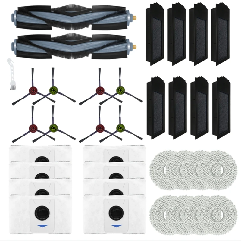 1 Set Main Brush Mop Cloth HEPA Filter Dust Bag Parts For Ecovacs Deebot X1S PRO Omni Turbo 
1 Set Main Brush Mop Cloth HEPA Filter Dust Bag Parts For Ecovacs Deebot X1S PRO Omni Turbo