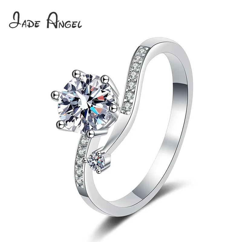 JADE ANGEL 925 Silver Button Snowflake Ring Fashion Simple Style Transparent Zircon Female Ring Wedding Gift
JADE ANGEL 925 Silver Button Snowflake Ring Fashion Simple Style Transparent Zircon Female Ring Wedding Gift
