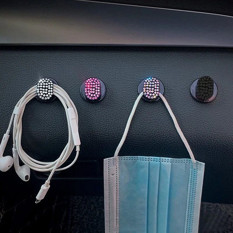 Universal Car Hook Organizer Hanger for Interior Parts Crystal Earphone Sunglasses Holder Small Hook Sticker Car Accessories
Universal Car Hook Organizer Hanger for Interior Parts Crystal Earphone Sunglasses Holder Small Hook Sticker Car Accessories
