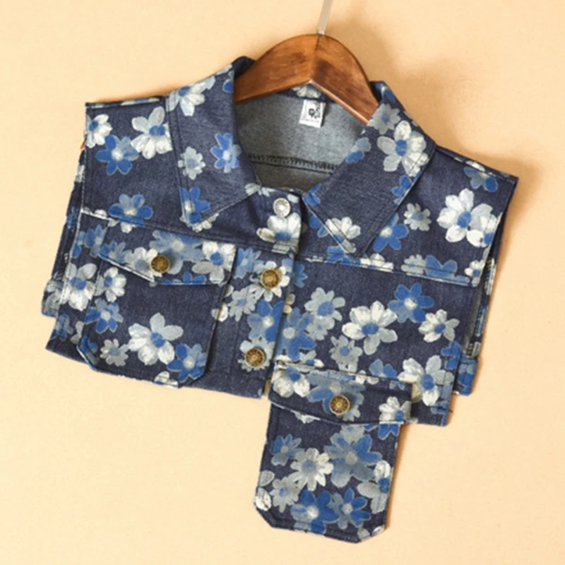 Цветочный воротник, джинсовый воротник Dickey, съемный воротник, ложный воротник, полурубашка для женщин, свитер, воротник Dickey
Цветочный воротник, джинсовый воротник Dickey, съемный воротник, ложный воротник, полурубашка для женщин, свитер, воротник Dickey