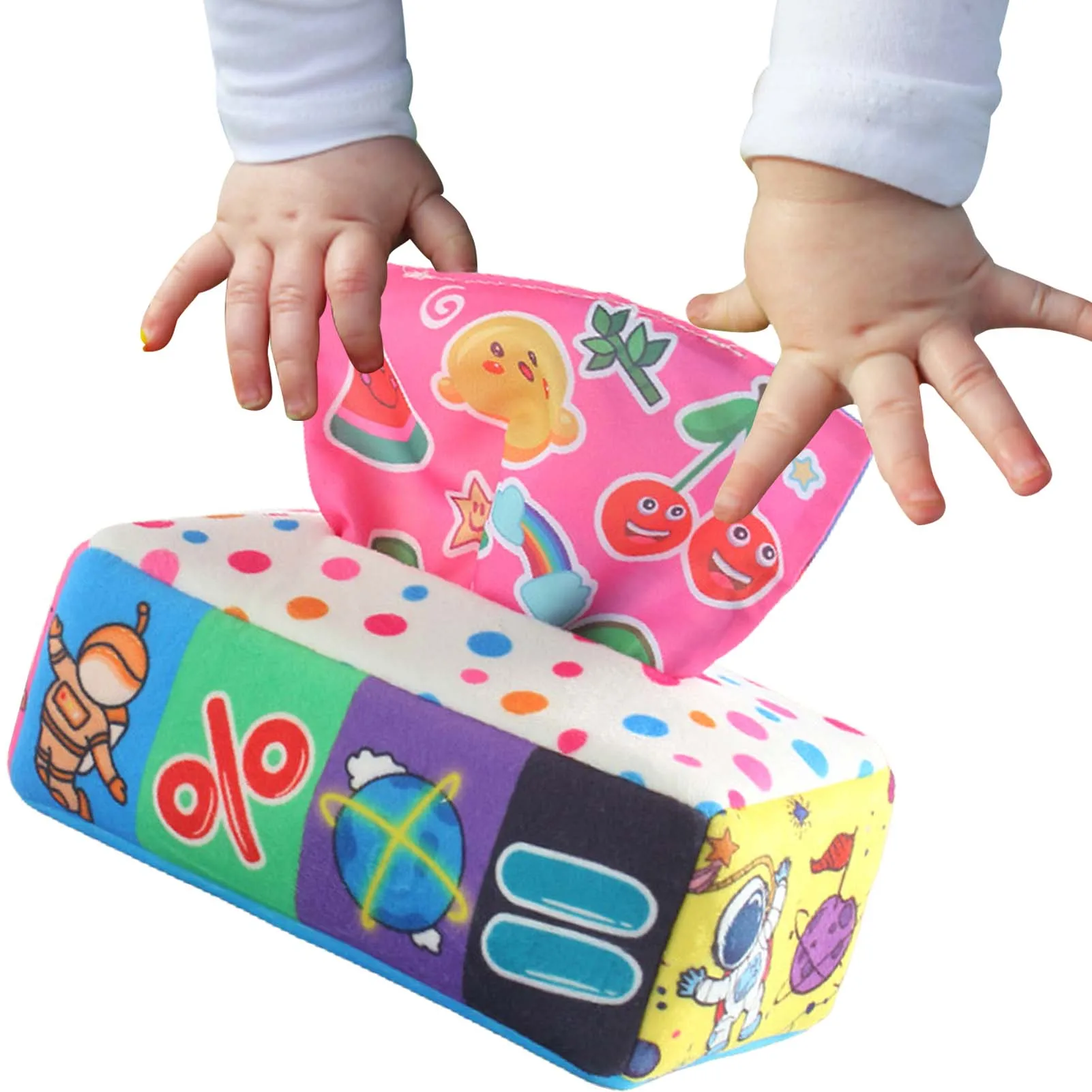 Reusable Toddler Soft Stuffed Tissue Box Toys Soft Square Scarves High Contrast Montessori Square Sensory Toys with Colorful
Reusable Toddler Soft Stuffed Tissue Box Toys Soft Square Scarves High Contrast Montessori Square Sensory Toys with Colorful