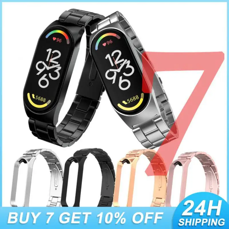 Wrist Band Bracelet Breathable Smart Accessories For Band 7 Strap Watch Band Metal Stainless Steel Strap Replaceable
Wrist Band Bracelet Breathable Smart Accessories For Band 7 Strap Watch Band Metal Stainless Steel Strap Replaceable