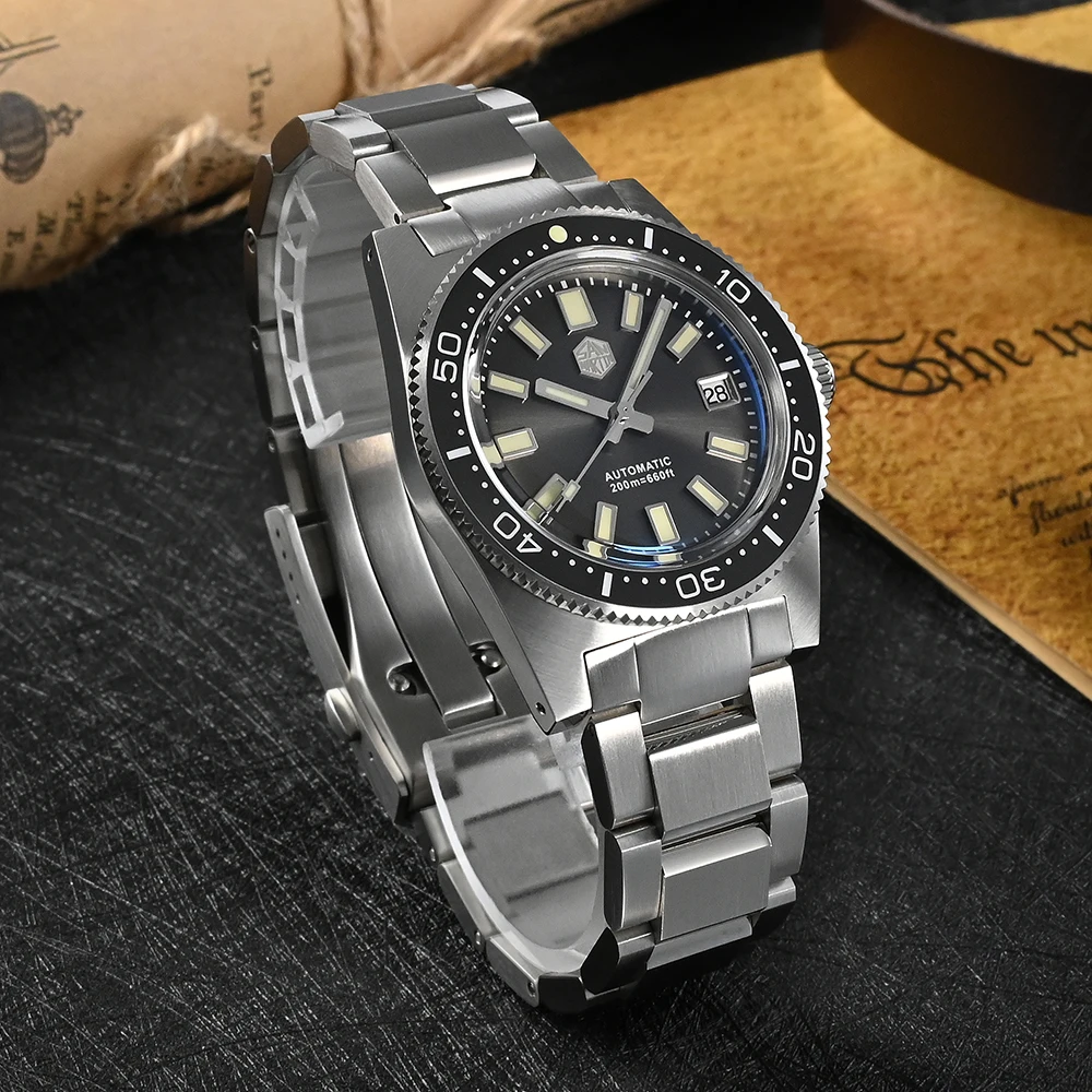 Часы San Martin 62mas Мужские механические, брендовые Роскошные с сапфировым кристаллом PT5000, автоматические светящиеся с датой 20 бар C3, 37 мм
Часы San Martin 62mas Мужские механические, брендовые Роскошные с сапфировым кристаллом PT5000, автоматические светящиеся с датой 20 бар C3, 37 мм