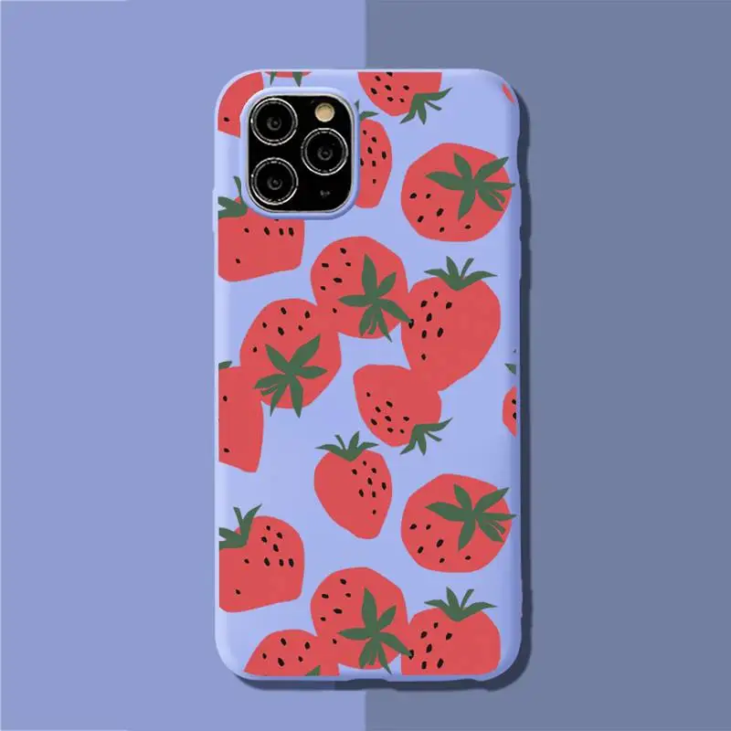 FHNBLJ cute cartoon strawberry Phone Case for iPhone 11 12 13 Mini Pro Xs Max 8 7 6 6S Plus X XR Solid Candy Color Case
FHNBLJ cute cartoon strawberry Phone Case for iPhone 11 12 13 Mini Pro Xs Max 8 7 6 6S Plus X XR Solid Candy Color Case