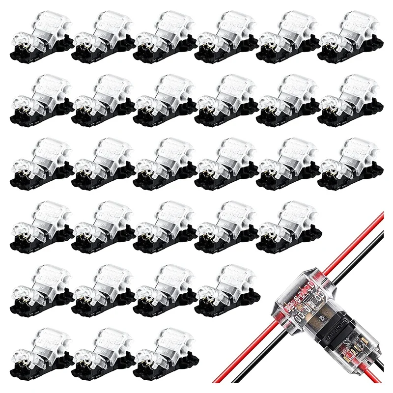 48 Pcs Wire Connectors Low Voltage T Tap Wire Connectors 2 Pin 2 Way Automotive Wire Connectors Compact Splice Connector
48 Pcs Wire Connectors Low Voltage T Tap Wire Connectors 2 Pin 2 Way Automotive Wire Connectors Compact Splice Connector