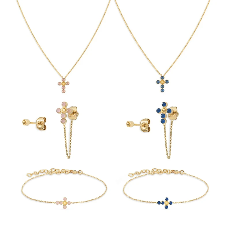 ROXI Blue Pink Cross Series Jewelry Stud Earring for Women 925 Sterling Silver Jewelry Necklace Bracelet Pendientes Mujer Aretes
ROXI Blue Pink Cross Series Jewelry Stud Earring for Women 925 Sterling Silver Jewelry Necklace Bracelet Pendientes Mujer Aretes