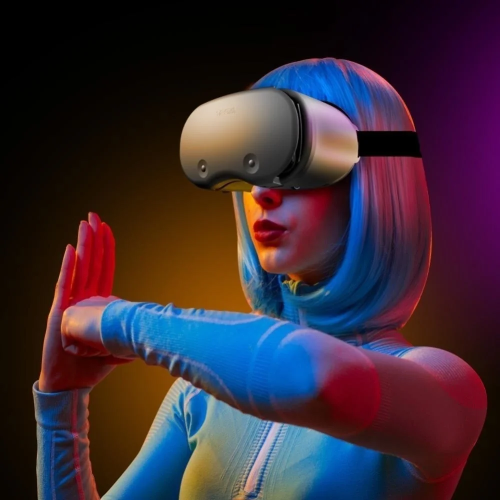 

3D VR-гарнитура, умные очки виртуальной реальности, гарнитура для смартфонов, линзы для телефона с контроллерами, наушники, бинокль 7 дюймов