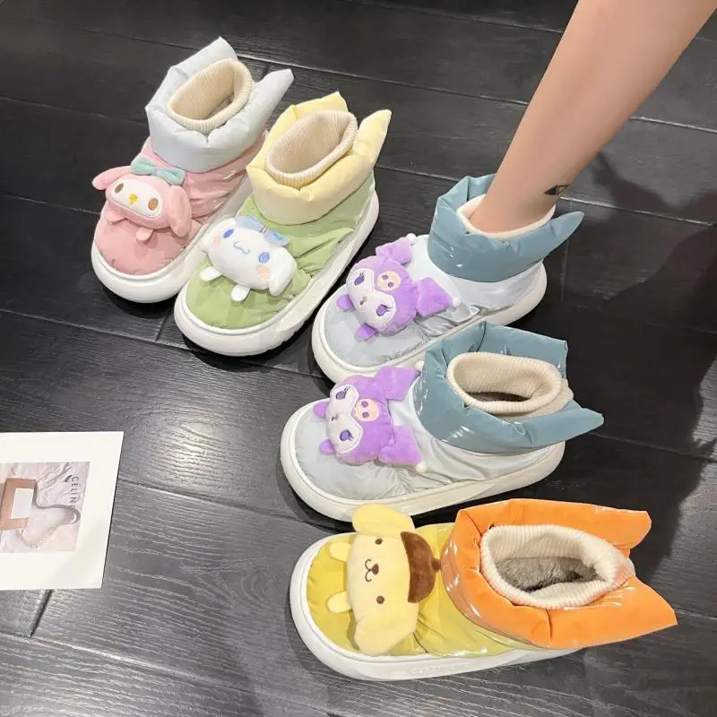 Sanrio Cotton Shoes Kuromi My Melody Girl Cotton Fabric Down Warm Shoes Non-Slip Thick Comfort Soft Down Ankle Candy Color
Sanrio Cotton Shoes Kuromi My Melody Girl Cotton Fabric Down Warm Shoes Non-Slip Thick Comfort Soft Down Ankle Candy Color