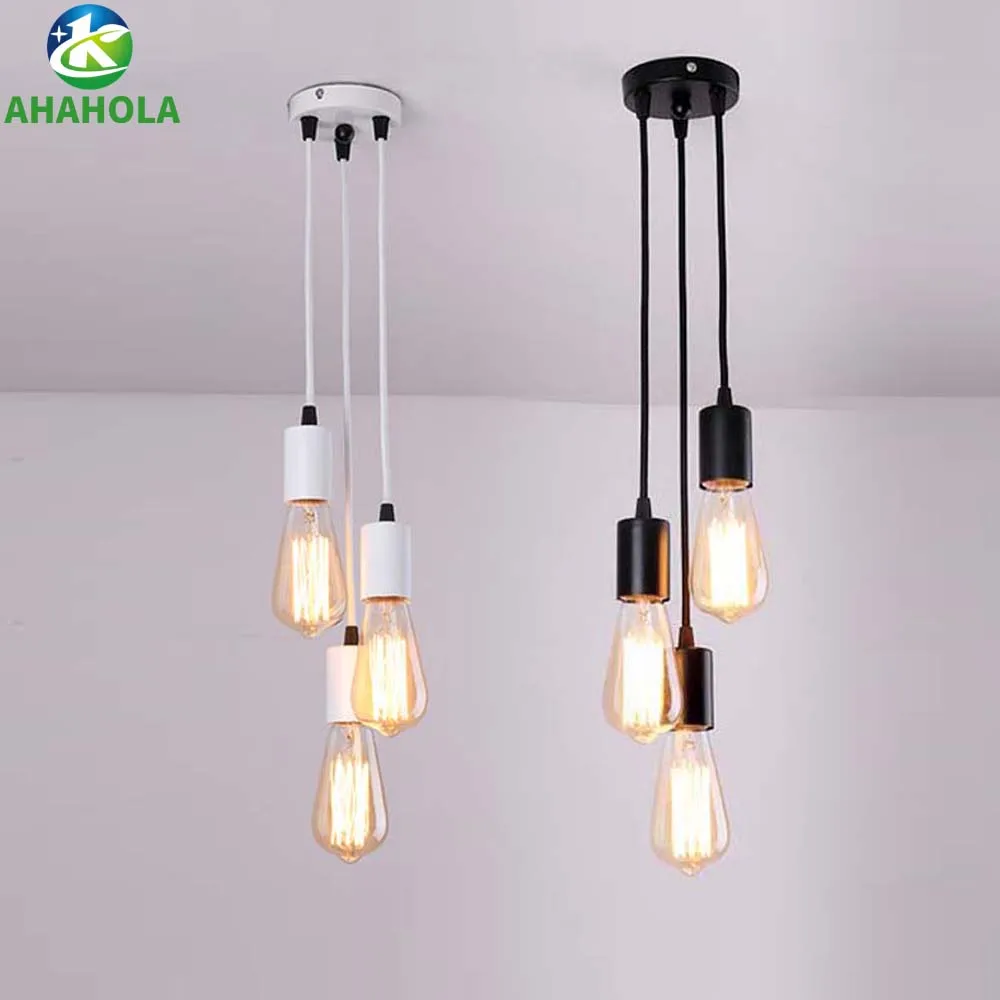 Vintage Pendant Light Loft Retro Chandelier Pendant Lamp E27 Base Industrial Hanging light Edison Home Lighting for Living Room
Vintage Pendant Light Loft Retro Chandelier Pendant Lamp E27 Base Industrial Hanging light Edison Home Lighting for Living Room