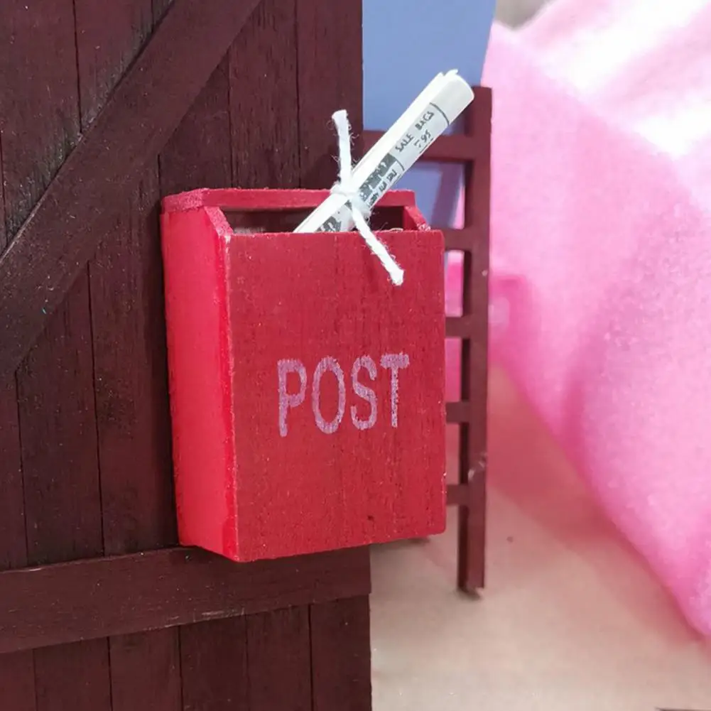 Retro Novelty Mini Wooden Mailbox Furniture Model Waterproof DIY Newspaper Box Easy to Carry for Role Play
Retro Novelty Mini Wooden Mailbox Furniture Model Waterproof DIY Newspaper Box Easy to Carry for Role Play