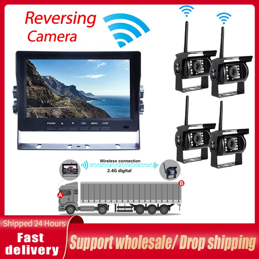 Bileeko 7-дюймовая Беспроводная камера для автофургона, DVR, HD IPS экран, камера заднего вида для грузовиков, автобусов, прицепов
Bileeko 7-дюймовая Беспроводная камера для автофургона, DVR, HD IPS экран, камера заднего вида для грузовиков, автобусов, прицепов