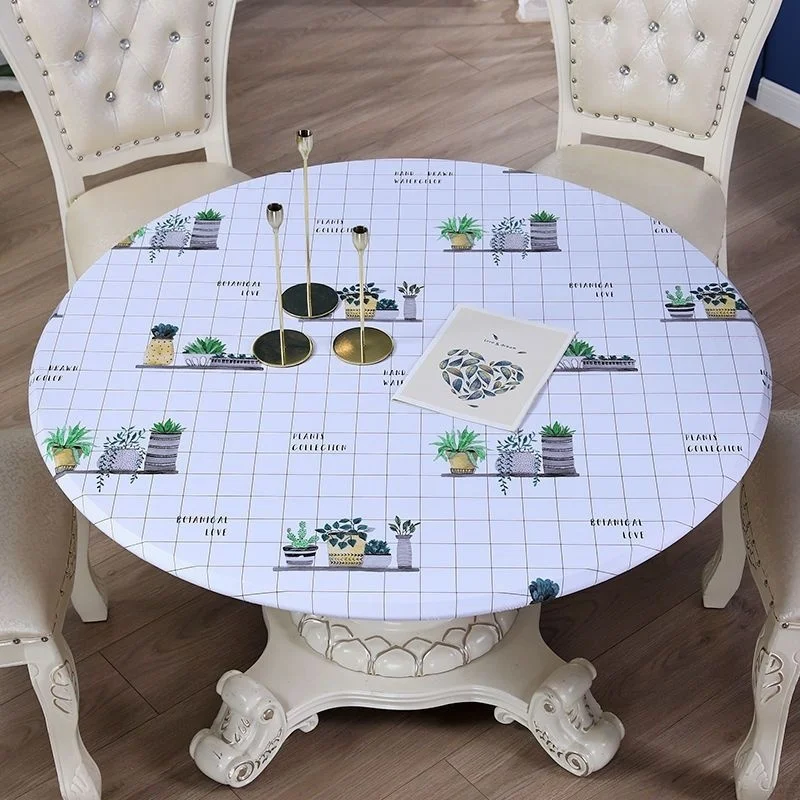 Round table cloth Thickened cloth Hot resistant and washfree plastic round table Loose PVC elastic band
Round table cloth Thickened cloth Hot resistant and washfree plastic round table Loose PVC elastic band