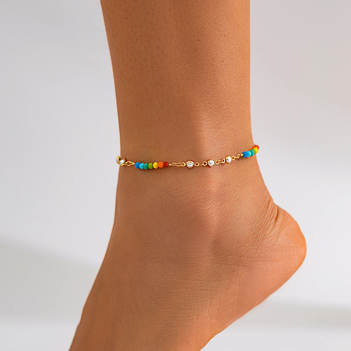 IngeSight.Z Bohemian Colorful Crystal Stone Beaded Anklet for Women Elegant Imitation Pearl Bracelet On Leg Y2K Foot Jewelry
IngeSight.Z Bohemian Colorful Crystal Stone Beaded Anklet for Women Elegant Imitation Pearl Bracelet On Leg Y2K Foot Jewelry