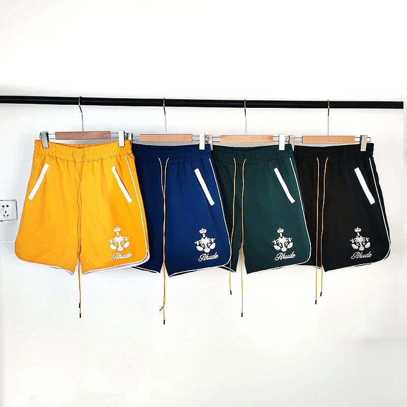 Fashion Classic Mesh Rhude Shorts Men Women 1:1 Top Quality Hip-Hop Inside Badge Logo Embroidery Breeches
Fashion Classic Mesh Rhude Shorts Men Women 1:1 Top Quality Hip-Hop Inside Badge Logo Embroidery Breeches