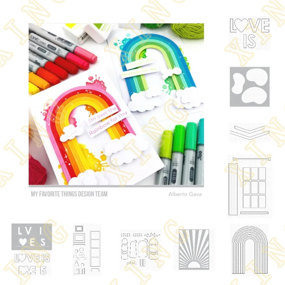 New Love Shadows Popsicles Sunny Rainbow Ecor More Metal Cutting Dies Stencils for Diy Scrapbooking Album Stamp Make Paper Card
New Love Shadows Popsicles Sunny Rainbow Ecor More Metal Cutting Dies Stencils for Diy Scrapbooking Album Stamp Make Paper Card