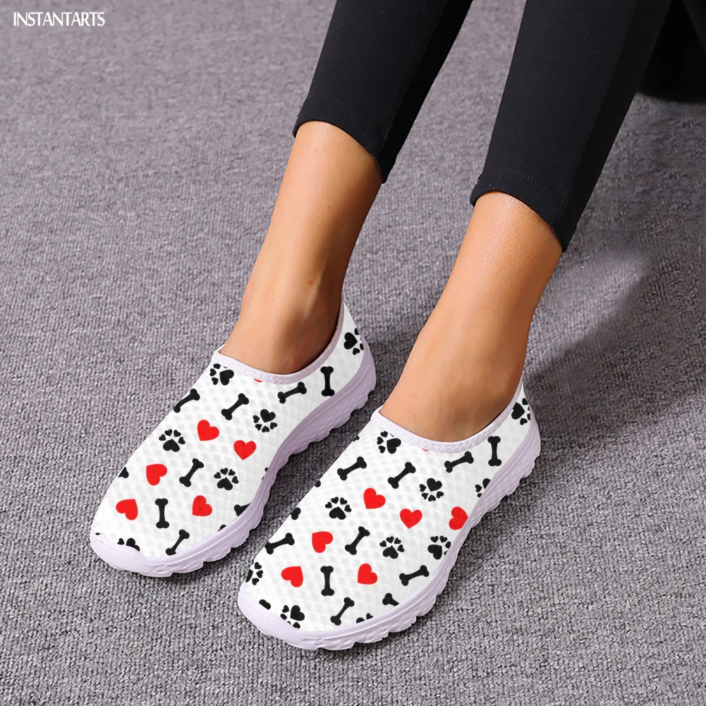 INSTANTARTS Fashion Dog Paw Footprint Print Women Flat Shoes Lightweight Slip-on Mesh Sneakers Comfort Loafers Zapatos mujer
INSTANTARTS Fashion Dog Paw Footprint Print Women Flat Shoes Lightweight Slip-on Mesh Sneakers Comfort Loafers Zapatos mujer