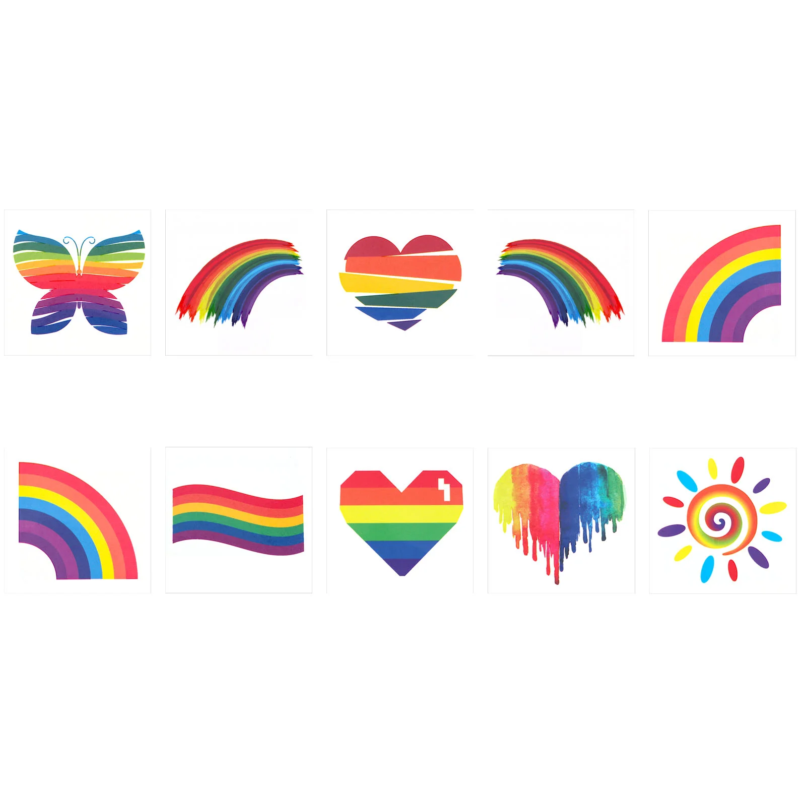 20pcs Rainbow Tattooing Stickers Beautiful Colorful Face Stickers for Child Gift Adornmrnt
20pcs Rainbow Tattooing Stickers Beautiful Colorful Face Stickers for Child Gift Adornmrnt