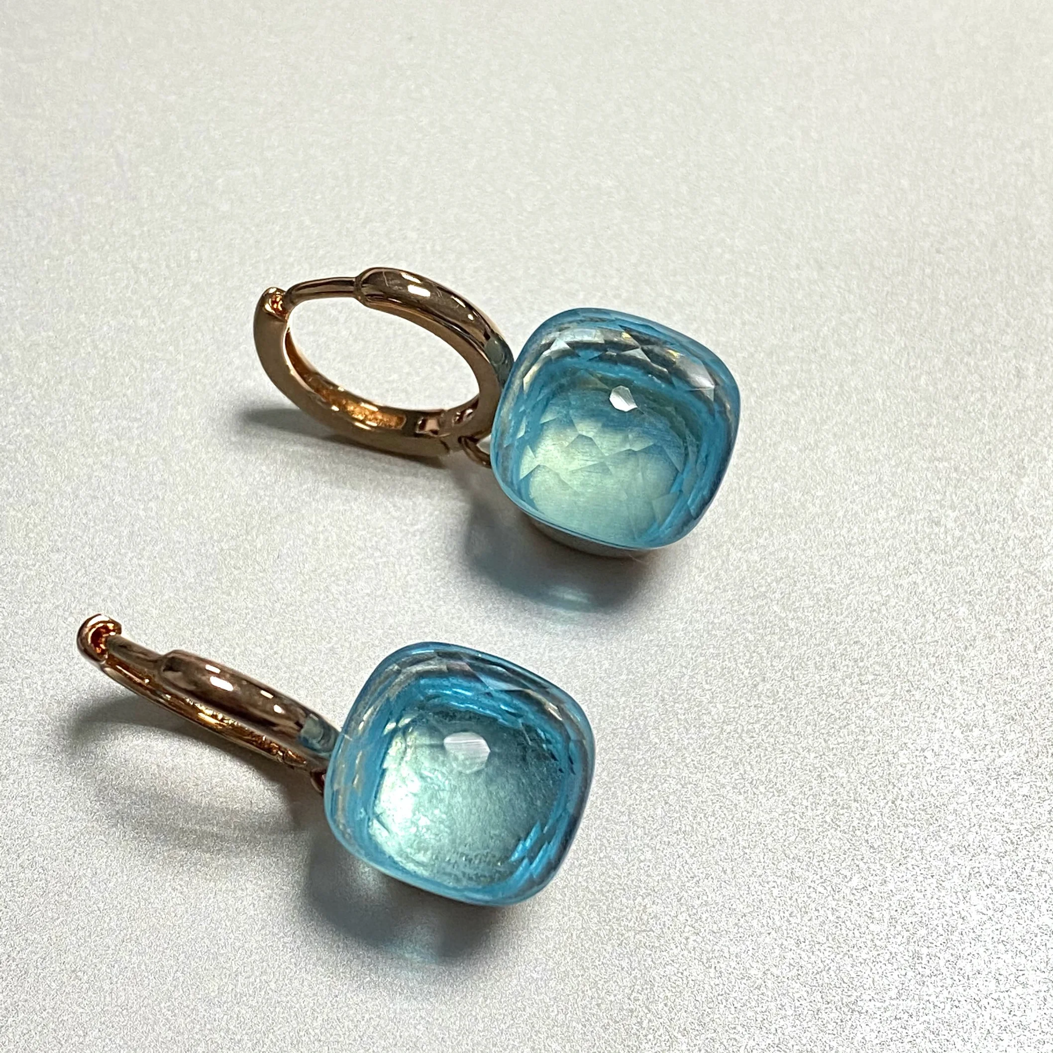 11.6mm Pomellato Crystal Candy Earrings Maxi Stone Rose Gold Candy Style Earring Fashion Women Jewelry Gift
11.6mm Pomellato Crystal Candy Earrings Maxi Stone Rose Gold Candy Style Earring Fashion Women Jewelry Gift