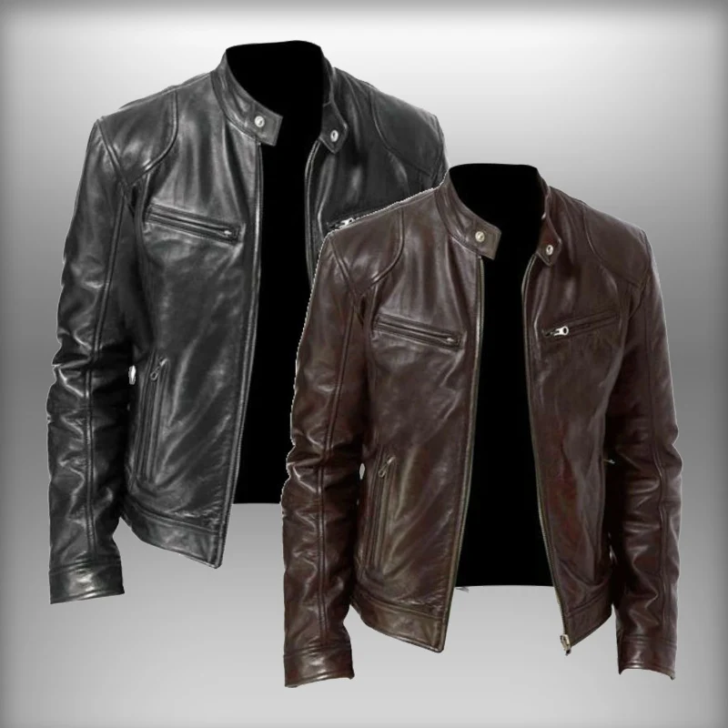 2022 Mens Fashion Leather Jacket Slim Fit Stand Collar PU Jacket Male Anti-wind Motorcycle Lapel Diagonal Zipper Jackets Men 5XL
2022 Mens Fashion Leather Jacket Slim Fit Stand Collar PU Jacket Male Anti-wind Motorcycle Lapel Diagonal Zipper Jackets Men 5XL